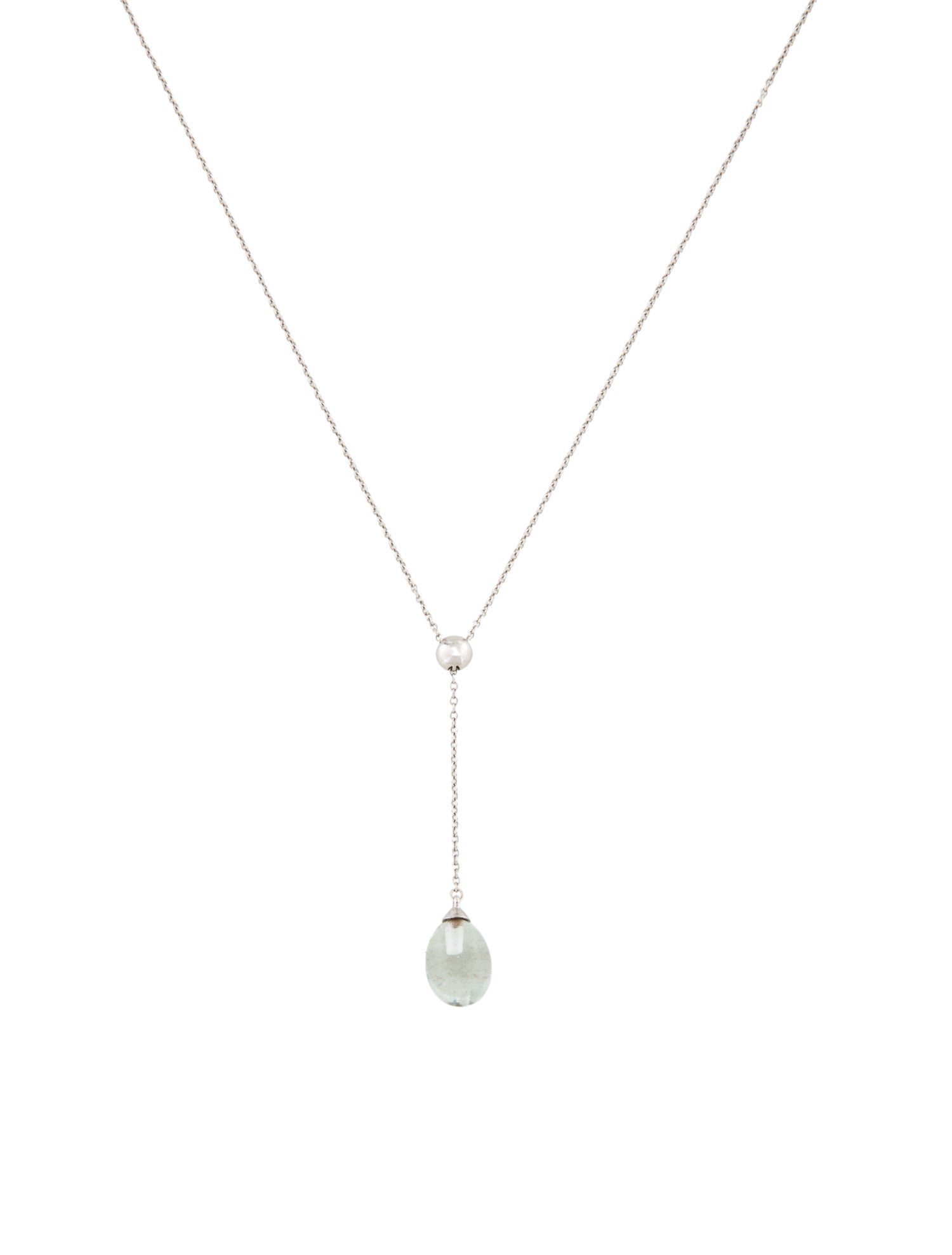 Tiffany & Co. 18K Aquamarine Rainbow Drops Necklace