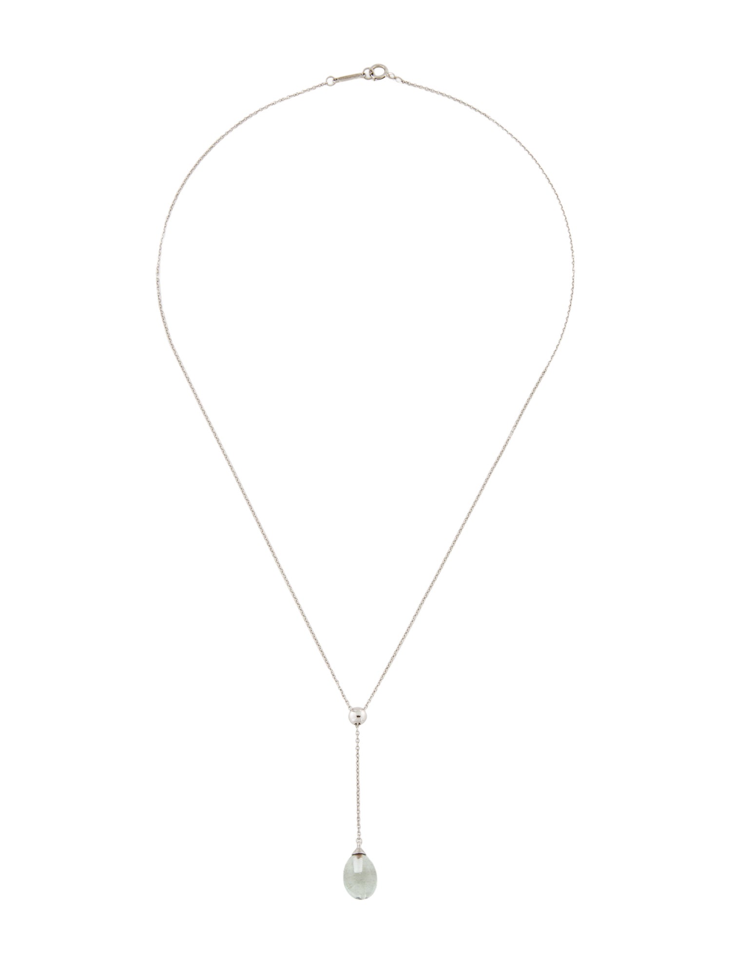 Tiffany & Co. 18K Aquamarine Rainbow Drops Necklace