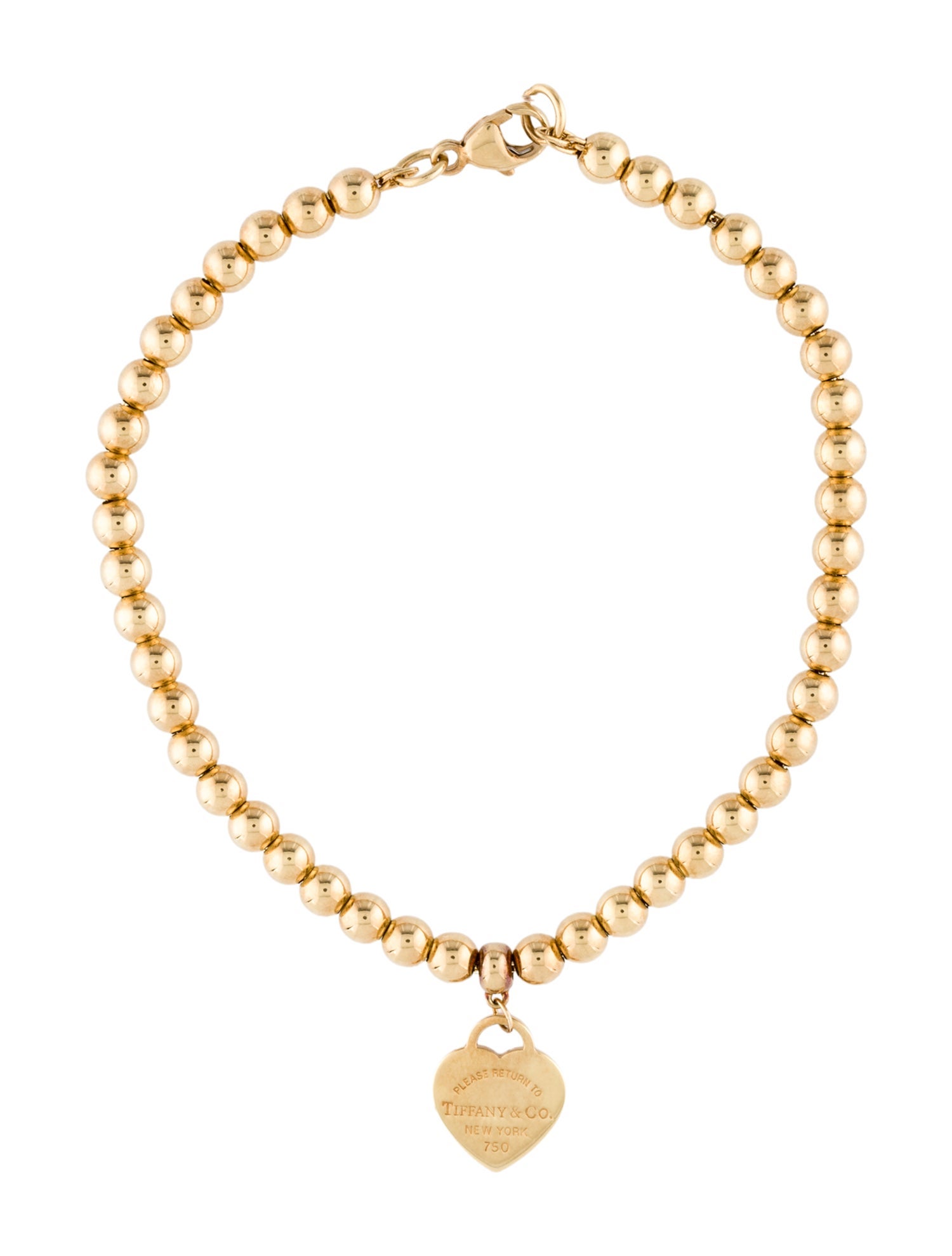Tiffany & Co. Heart Tag Bead Bracelet