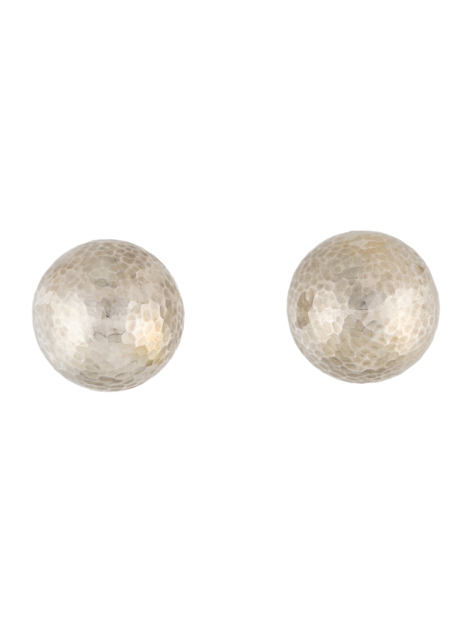 Tiffany & Co. Vintage Hammered Dome Earclips
