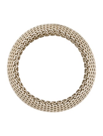 Tiffany & Co. Somerset Wide Mesh Bracelet