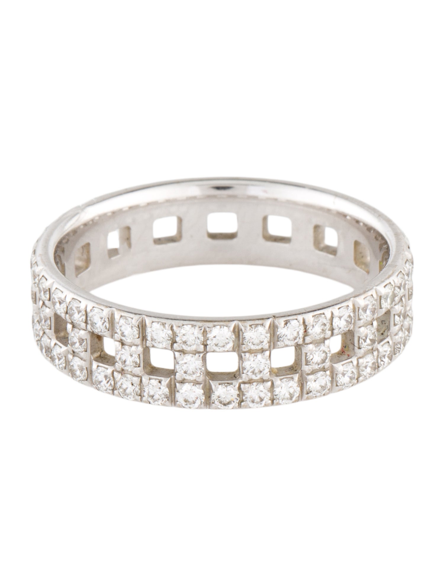 Tiffany & Co. 18K 1.11ctw Diamond True Wide Eternity Band