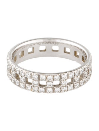Tiffany & Co. 18K 1.11ctw Diamond True Wide Eternity Band
