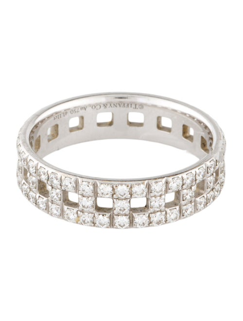 Tiffany & Co. 18K 1.11ctw Diamond True Wide Eternity Band