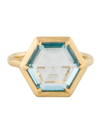 Tiffany & Co. 18K Topaz Hexagon Ring