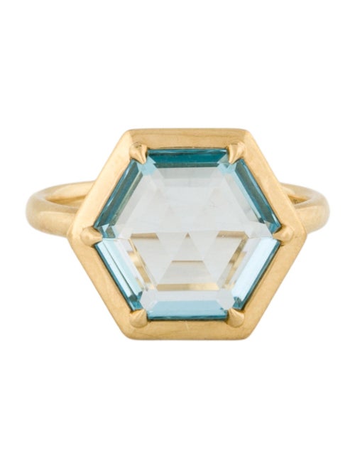 Tiffany & Co. 18K Topaz Hexagon Ring
