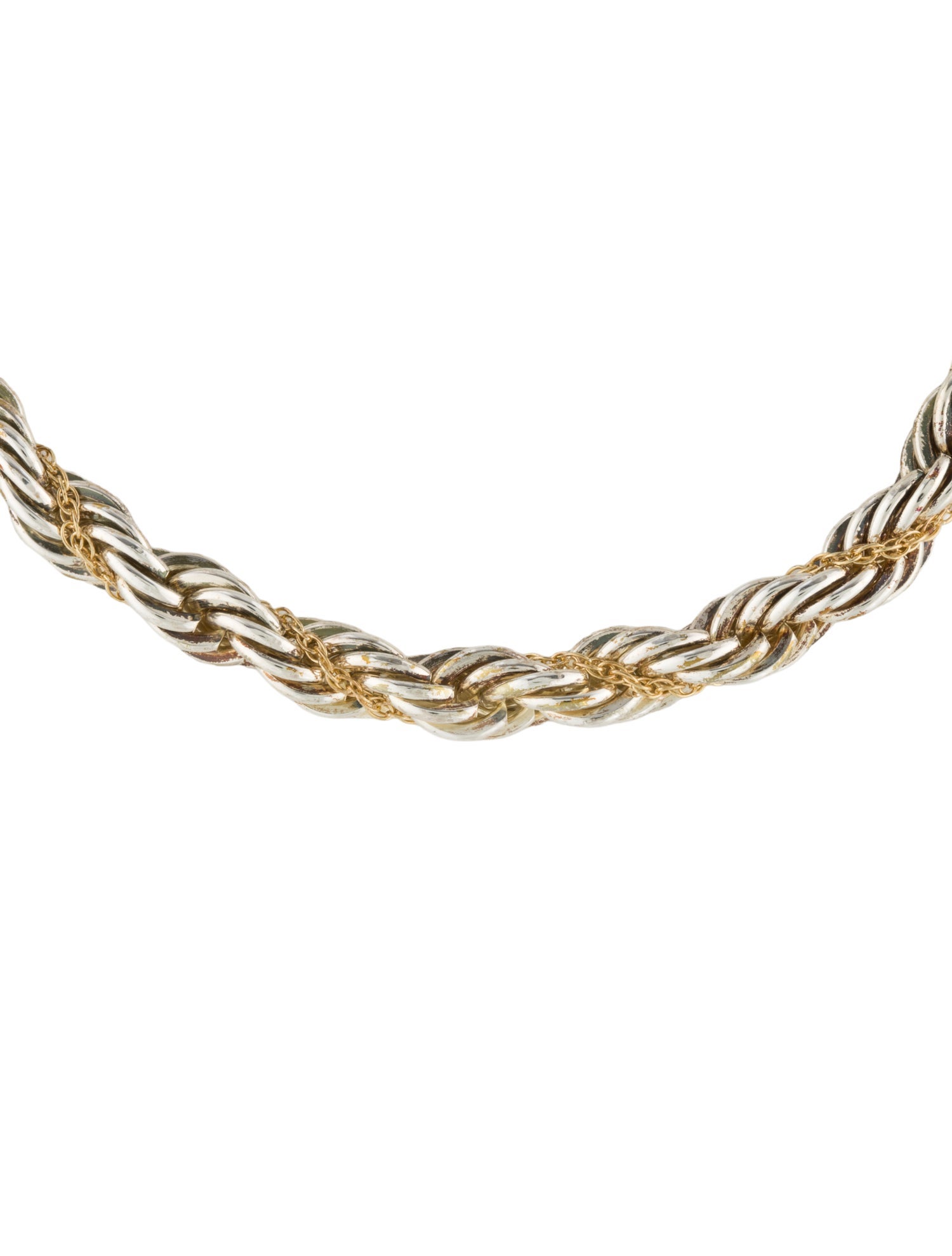 Tiffany & Co. Vintage Two-Tone Rope Chain Bracelet