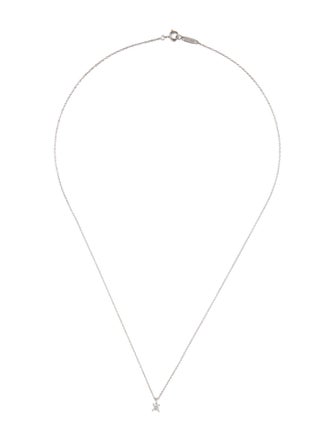 Tiffany & Co. Platinum Diamond Pendant Necklace