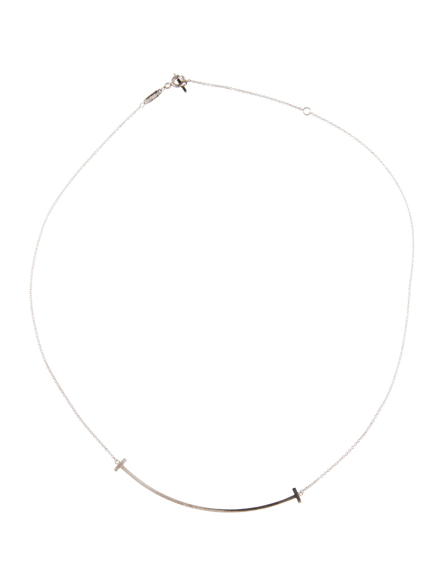 Tiffany & Co. Large T Smile Pendant Necklace