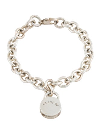 Tiffany & Co. Lock Charm Oval Link Bracelet
