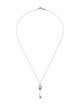 Tiffany & Co. Sapphire Heart Key Pendant Necklace