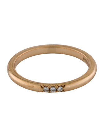 Tiffany & Co. 18K Diamond Three Stone Band
