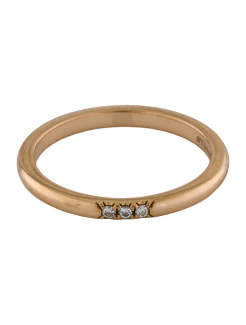 Tiffany & Co. 18K Diamond Three Stone Band