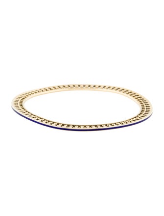 Tiffany & Co. 18K Enamel Venezia Stella Thin Bangle Bracelet
