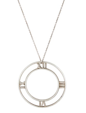 Tiffany & Co. Atlas Large Round Pendant Necklace
