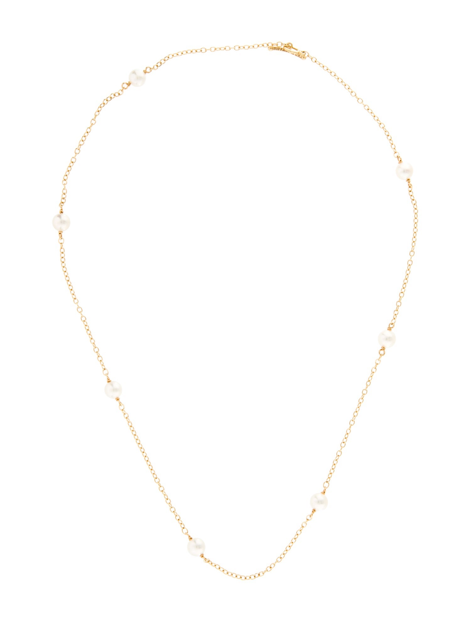 Tiffany & Co. 18K Pearls By The Yard Necklace