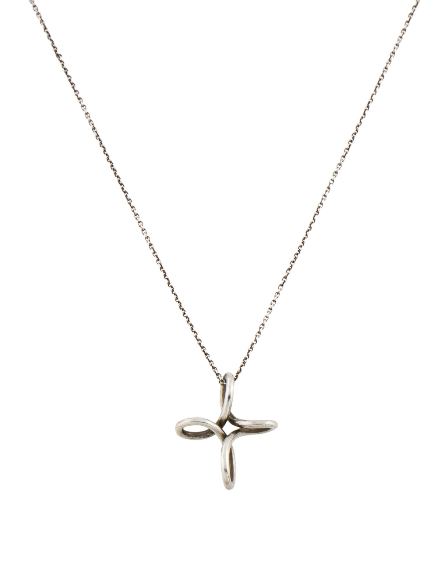 Tiffany & Co. Infinity Cross Pendant Necklace