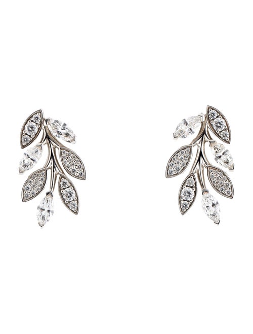 Tiffany & Co. Platinum Diamond Victoria Vine Climber Earrings