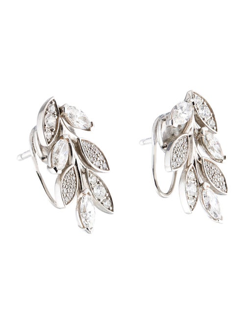 Tiffany & Co. Platinum Diamond Victoria Vine Climber Earrings