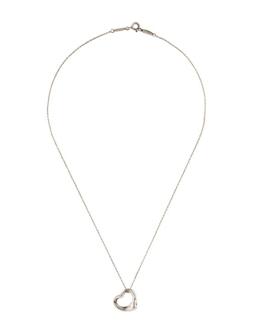 Tiffany & Co. Open Heart Pendant Necklace
