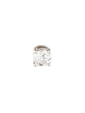 Tiffany & Co. Platinum Solitaire Diamond Single Stud Earring