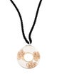 Tiffany & Co. Two-Tone Nature Flower Disc Pendant Necklace