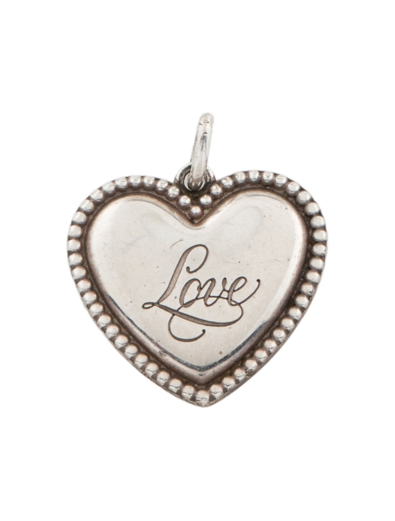 Tiffany & Co. Beaded Heart 'Love' Pendant
