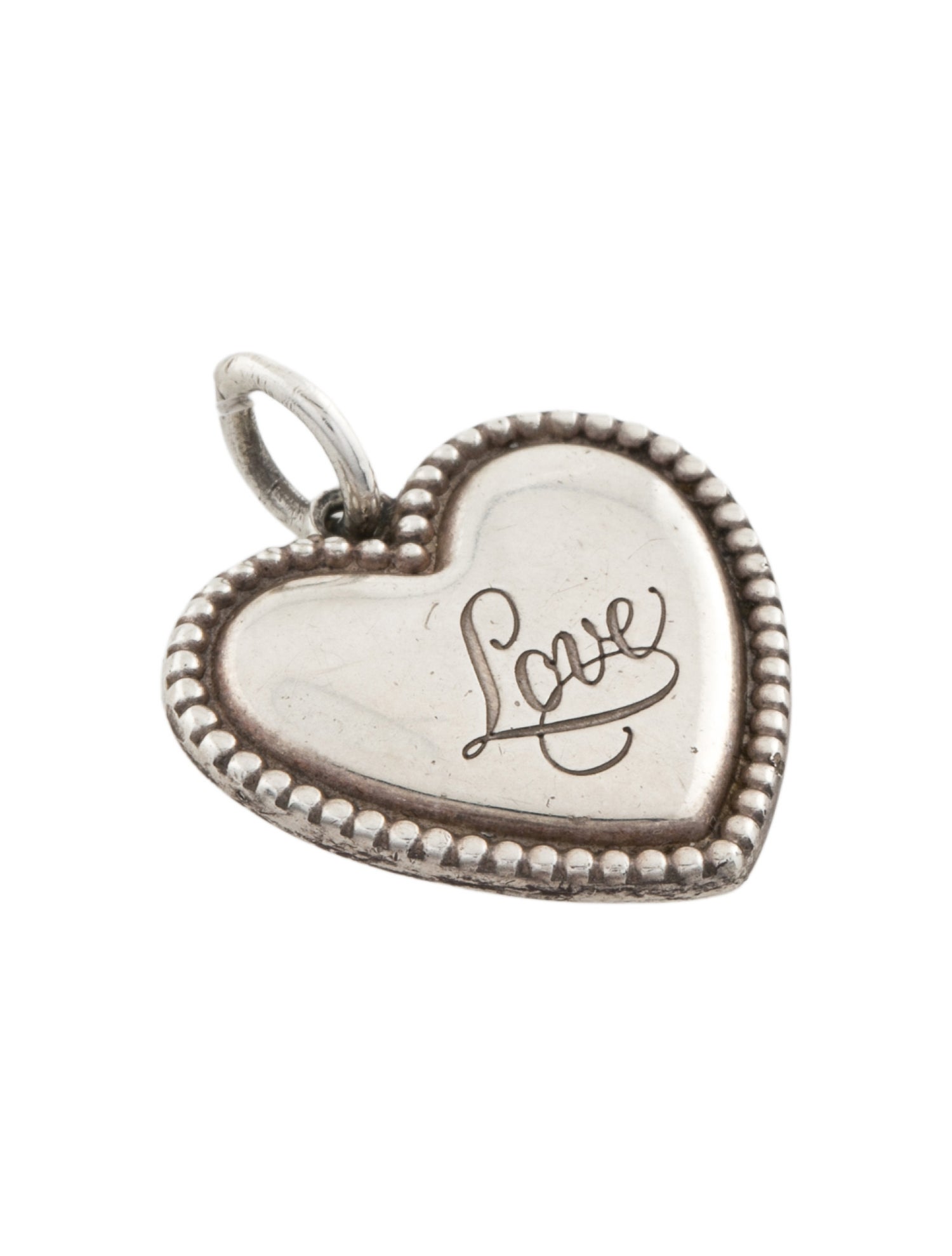 Tiffany & Co. Beaded Heart 'Love' Pendant