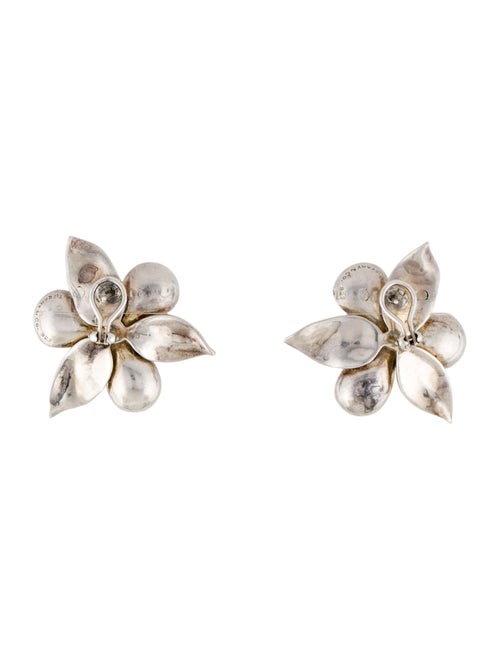 Tiffany & Co. Orchid Flower Earclip Earrings