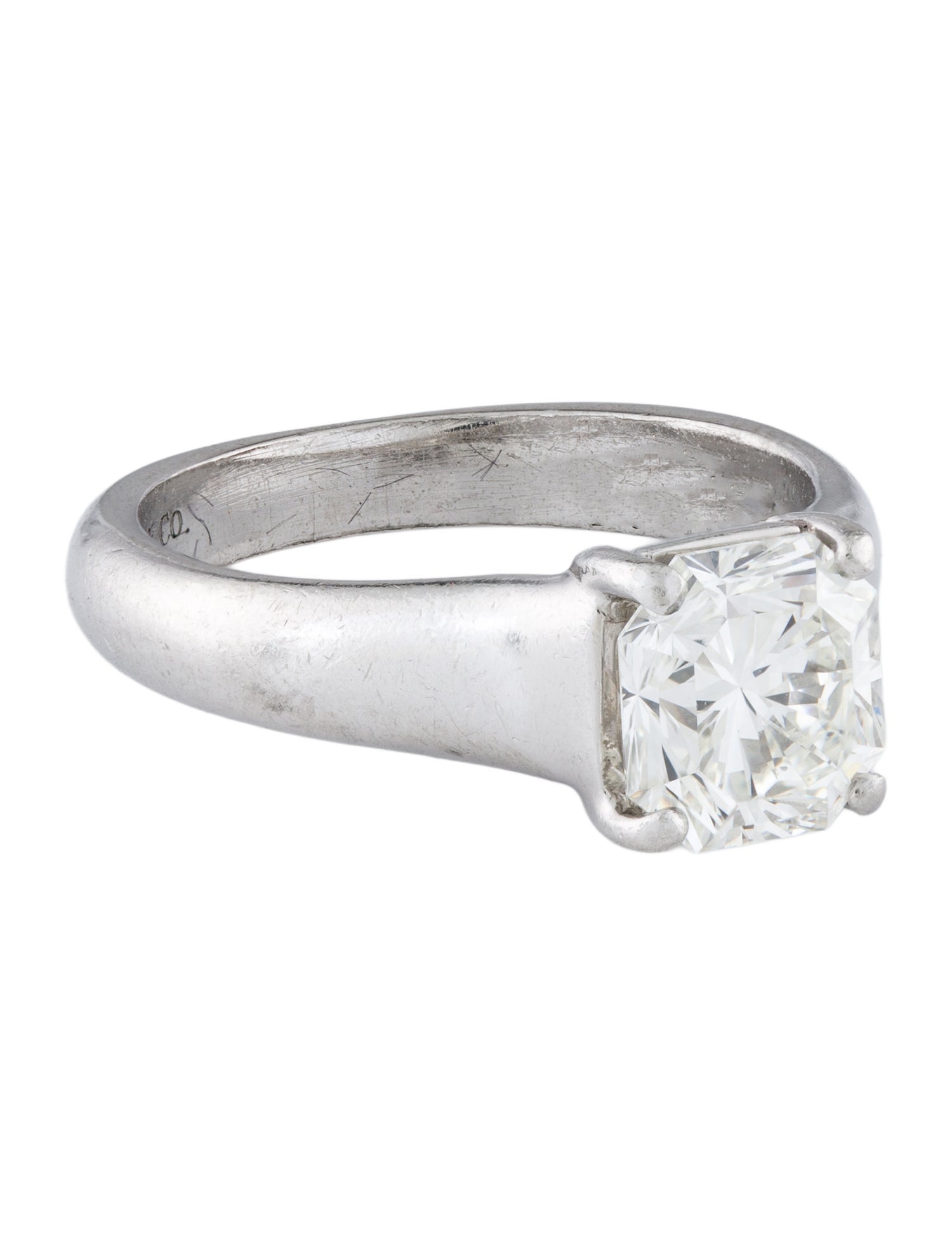 Tiffany & Co. Vintage Platinum 1.59ct Lucida Diamond Engagement Ring