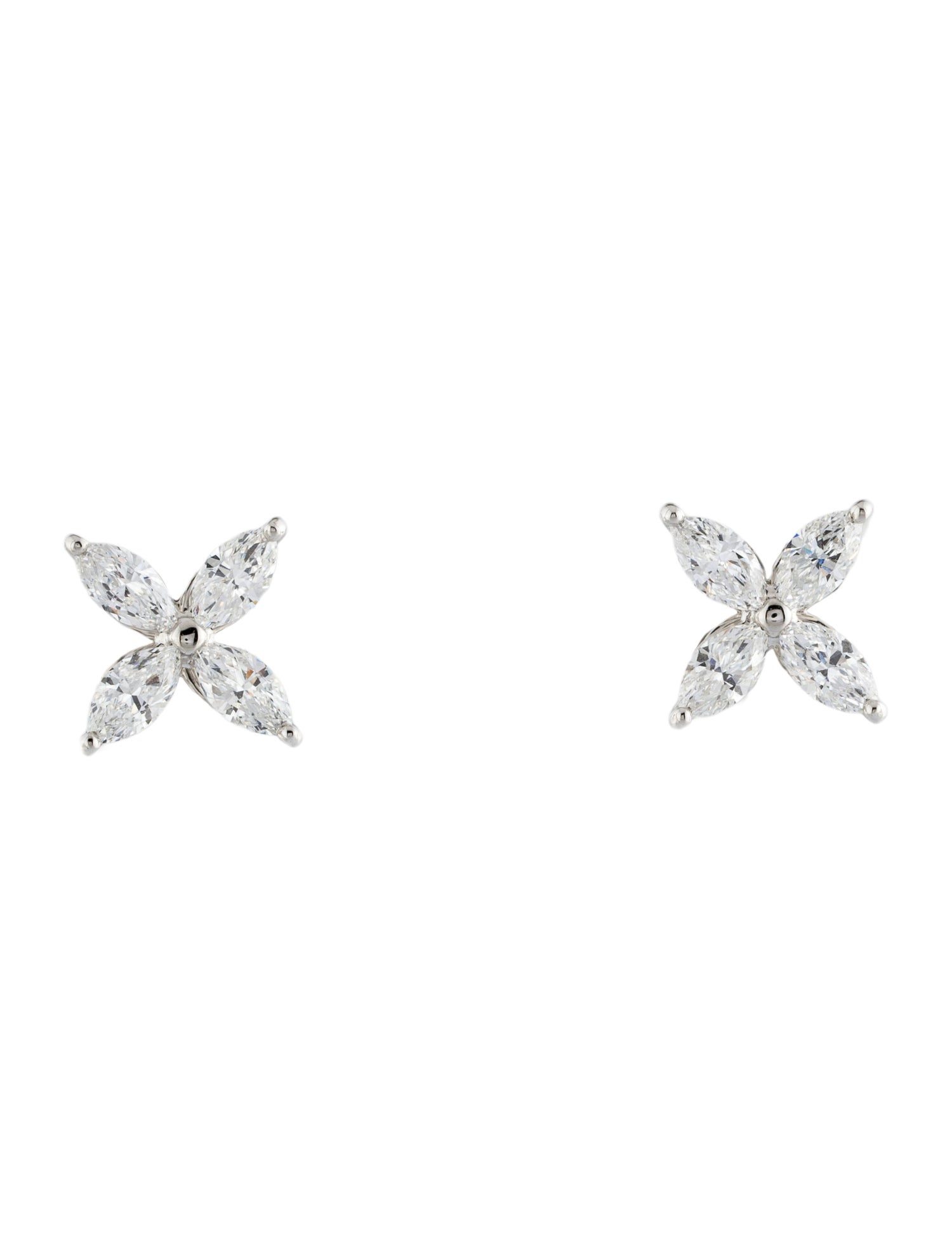 Tiffany & Co. Platinum Diamond Stud Earrings