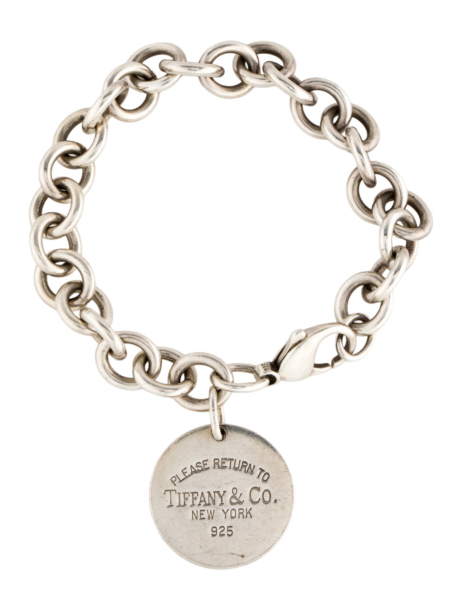 Tiffany & Co. Round Tag Charm Bracelet