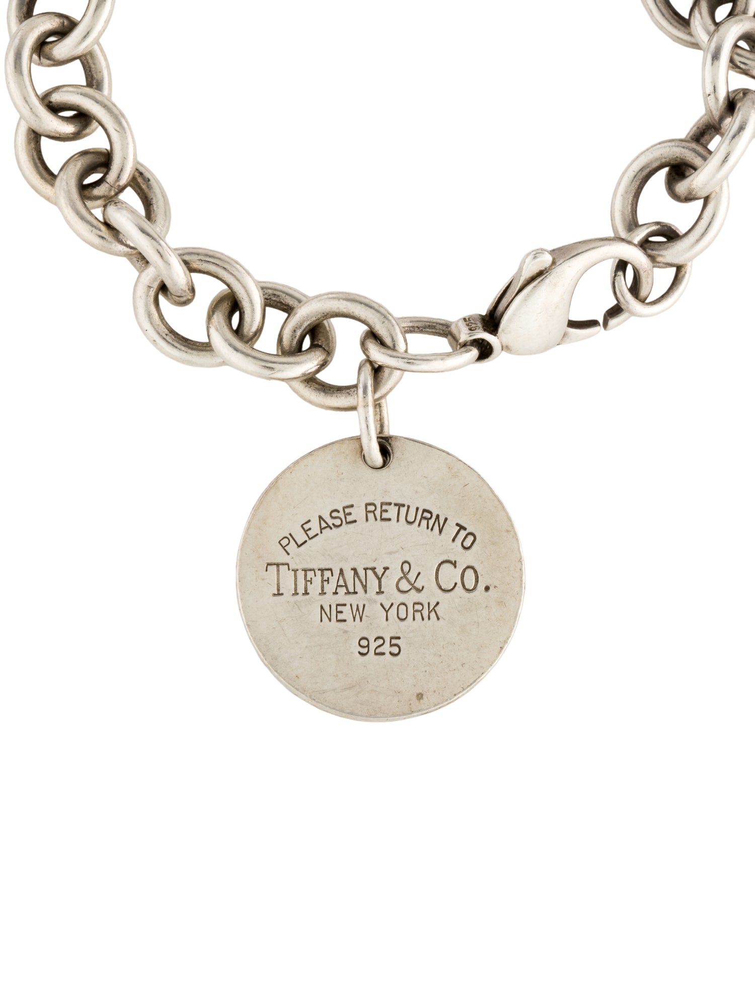 Tiffany & Co. Round Tag Charm Bracelet