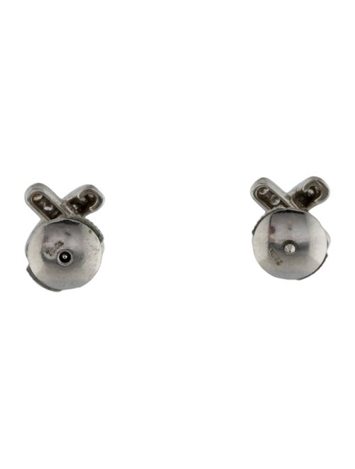Tiffany & Co. Platinum Diamond X Stud Earrings