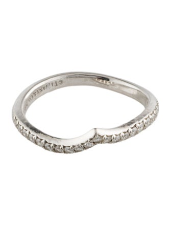 Tiffany & Co. Platinum Diamond Soleste V Ring