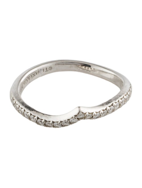 Tiffany & Co. Platinum Diamond Soleste V Ring