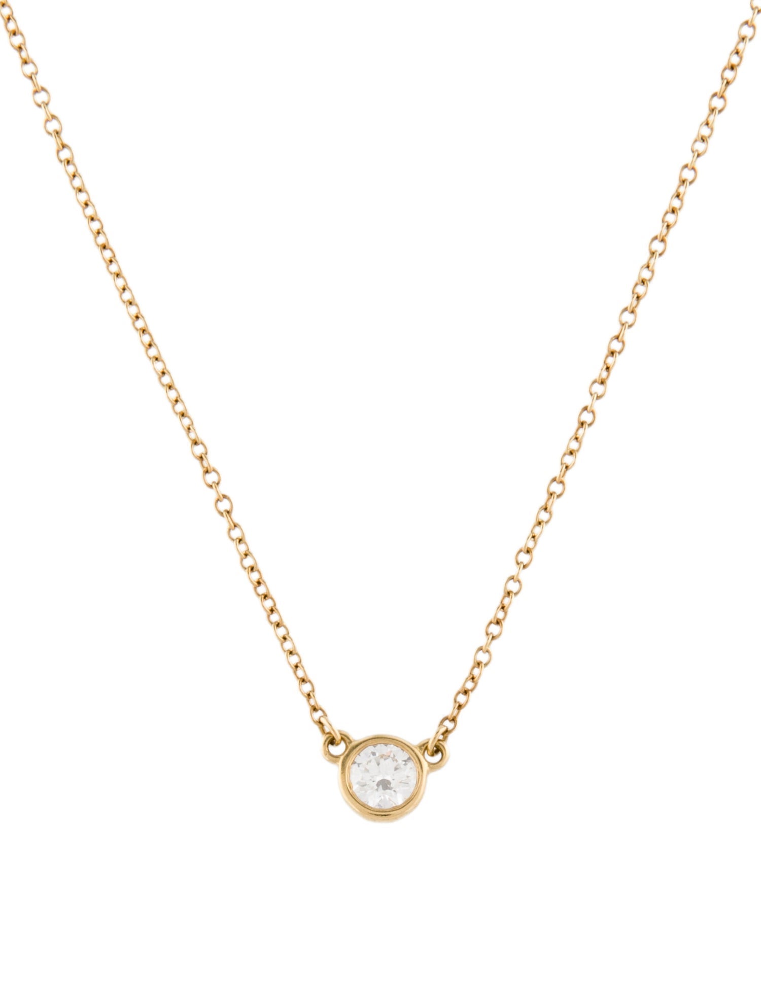 Tiffany & Co. 18K Diamonds By The Yard Pendant Necklace