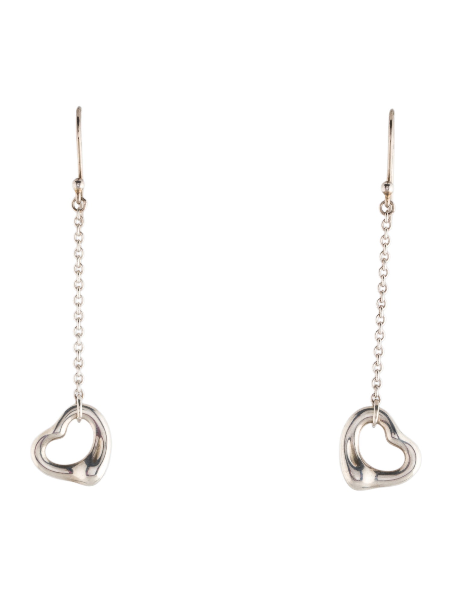 Tiffany & Co. Open Heart Drop Earrings