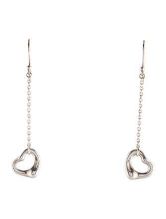 Tiffany & Co. Open Heart Drop Earrings