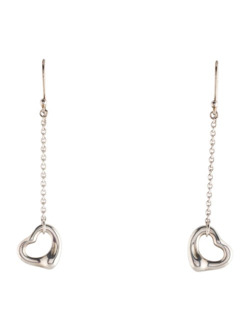 Tiffany & Co. Open Heart Drop Earrings