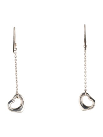Tiffany & Co. Open Heart Drop Earrings