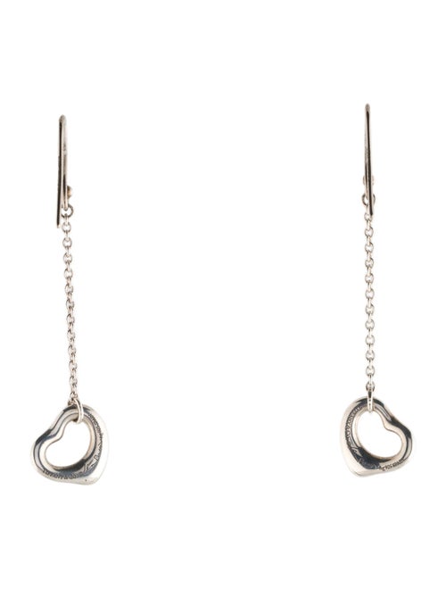 Tiffany & Co. Open Heart Drop Earrings