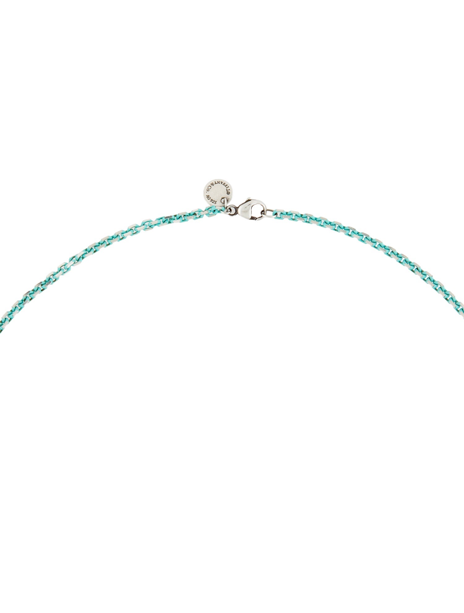 Tiffany & Co. Enamel Coated Sparkle Chain Necklace
