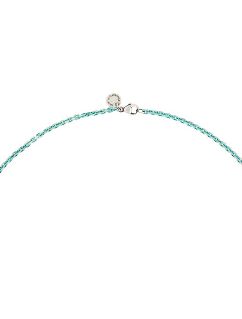 Tiffany & Co. Enamel Coated Sparkle Chain Necklace