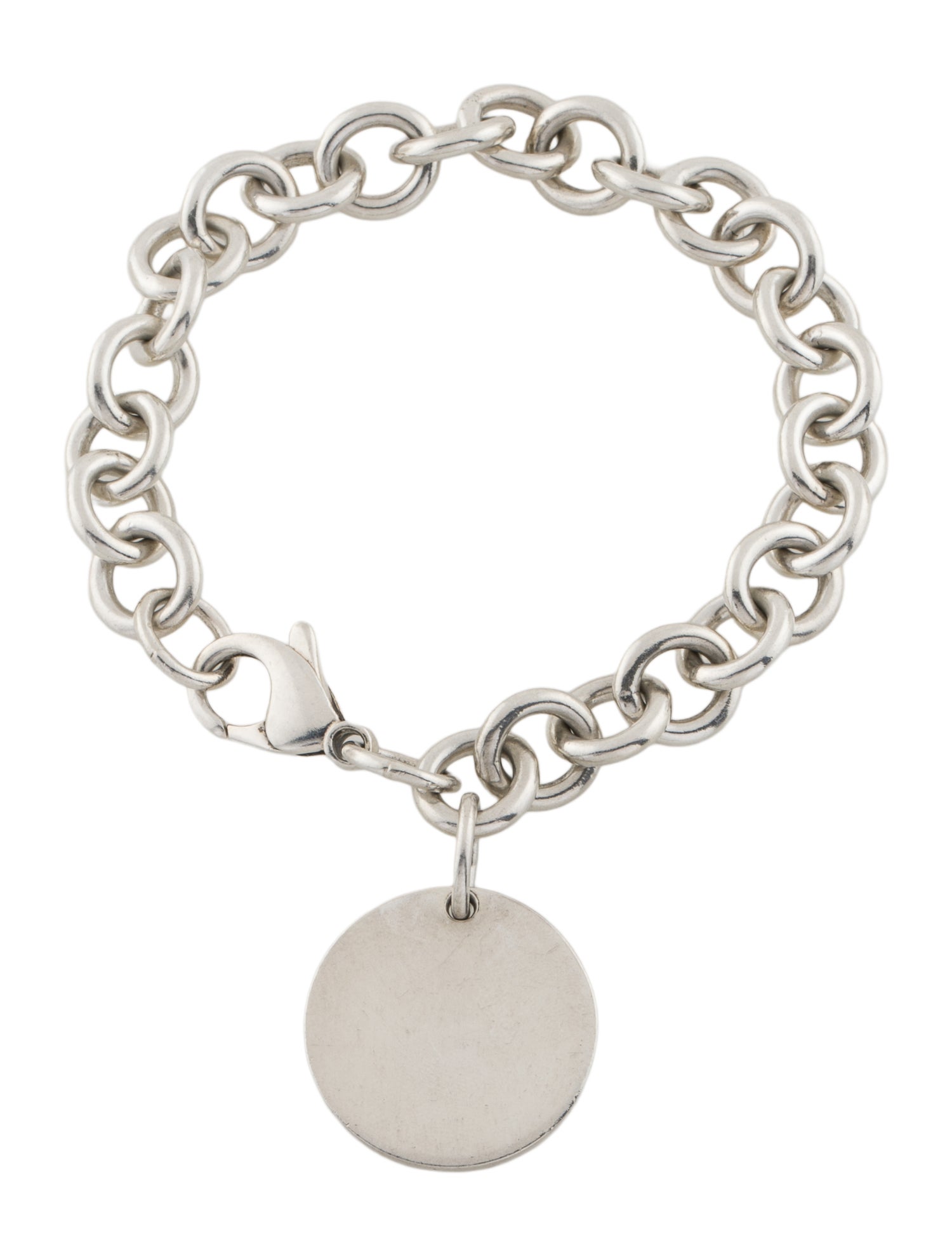Tiffany & Co. Round Tag Charm Bracelet