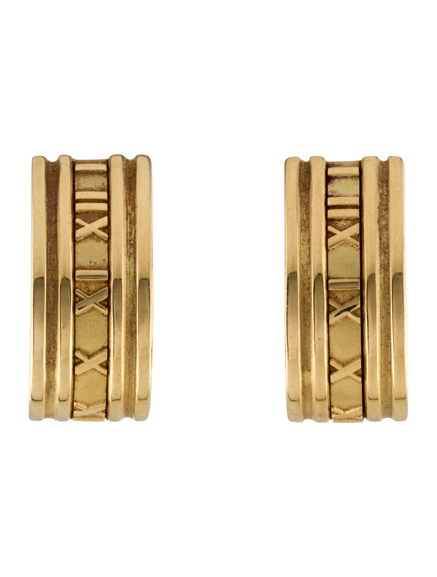 Tiffany & Co. Vintage 18K Atlas Convertible Earclips
