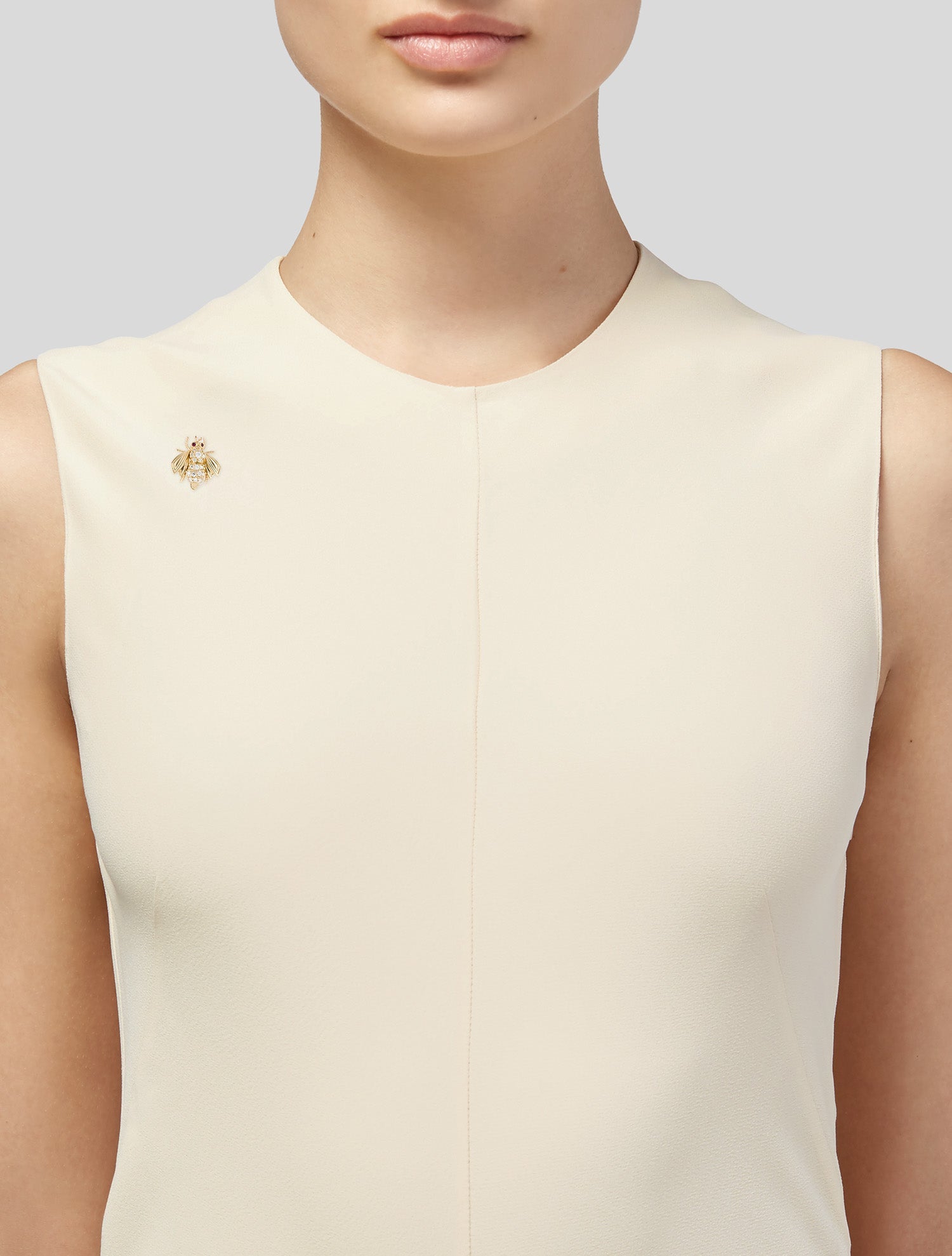 Tiffany & Co. Vintage 18K Diamond & Ruby Bee Brooch