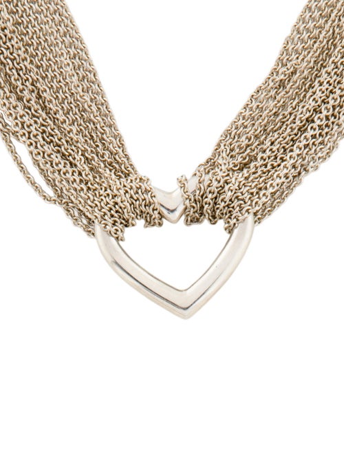 Tiffany & Co. Heart Toggle Mesh Multistrand Necklace