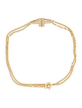 Tiffany & Co. 18K Diamond Double Chain Bracelet