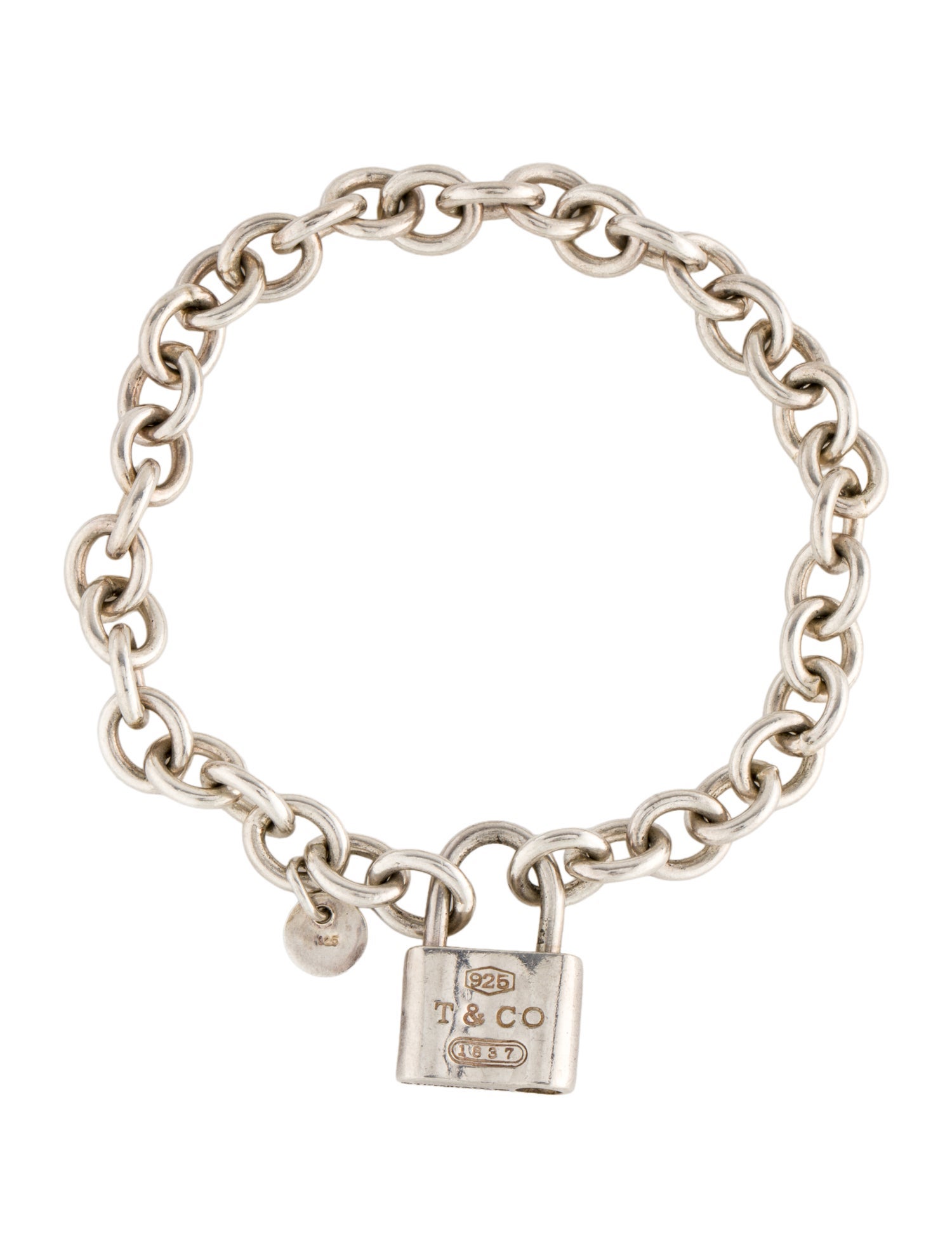 Tiffany & Co. Lock Charm Bracelet